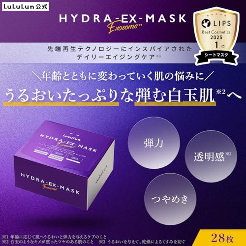 LuLuLun ルルルン ハイドラEXマスク 28枚入り パック フェイスパック シートマスク 顔 保湿 毛穴 大容量 最後 画像