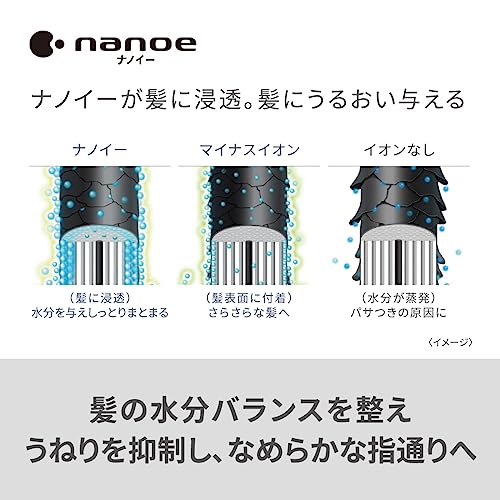 パナソニック ヘアドライヤー ナノケア ナノイー 静電気抑制 ホワイト EH-NA2K-W 中間 画像