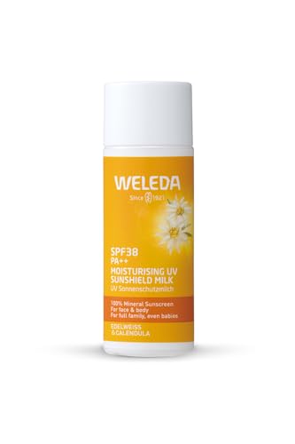 【公式】【日本開発商品】 WELEDA(ヴェレダ) エーデルワイス UVプロテクトミルク 50mL SPF38 PA++ 日焼け止め 全身用 無着色 ノンケミカル 赤ちゃん 敏感肌 スキンケア 天然由来成分 オーガニック 1