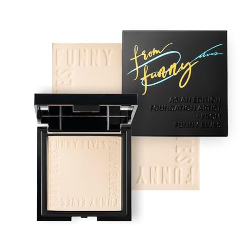 Funny Elves UVソフトマットプレストパウダー SPF38・PA++ UVフェイスパウダー マット 毛穴カバー 顔 日焼け止め テカリを抑え くずれ防止 カラーロック 透明感 素肌感 保湿 ベースメイク 乾燥肌 脂性肌 皮脂吸着 化粧くずれ(NU00,8g) 1