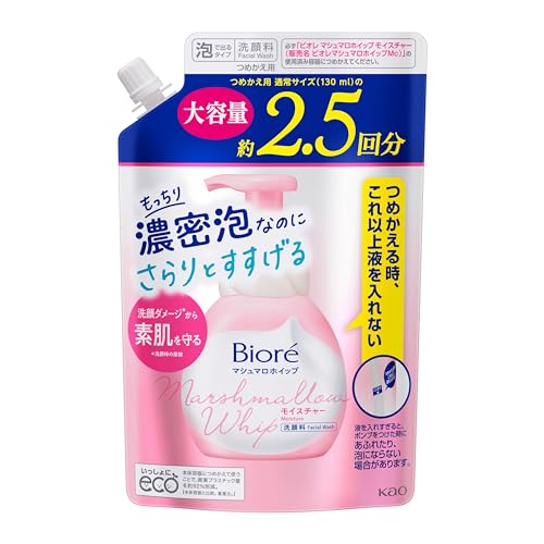 Bioré ビオレ マシュマロホイップ モイスチャー つめかえ用 洗顔 フレッシュフローラルの香り 330ml(通常サイズの約2.5倍) 1