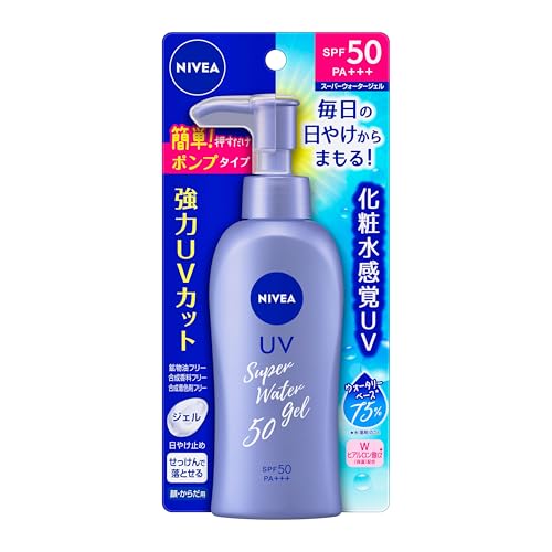 NIVEA ニベアサン プロテクトウォータージェル SPF50/PA+++ ポンプ 140gの外観・全体像 画像