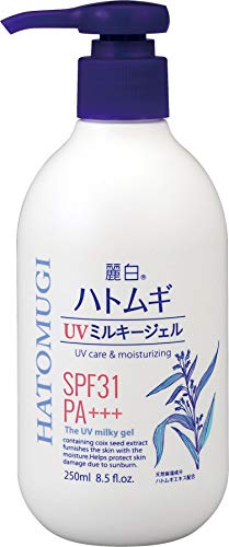 麗白 ハトムギ UVミルキージェル ホワイト 250ml 1