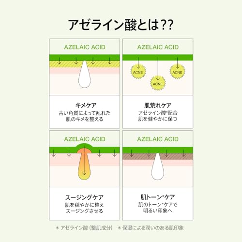 ANUA(アヌア)アゼライン酸15インテンスカーミングセラム30ml 美容液 油水分バランス 皮脂 毛穴ケア cica 高密度美容液 azelaic serum オイリー肌 混合肌 スキンケア【公式・正規品】の特徴・詳細 画像