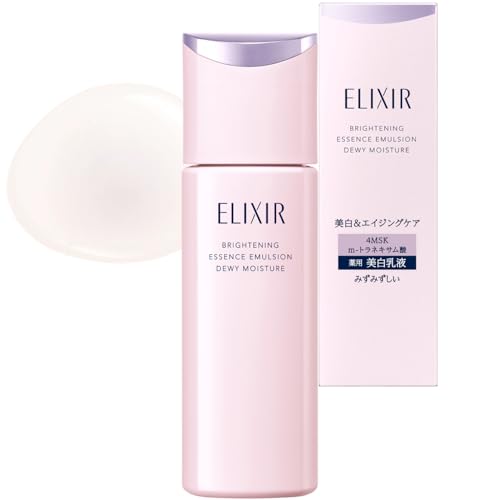 エリクシール 乳液 ブライトニング エマルジョン みずみずしいタイプ ca [2026年モデル] 本体 130mL 医薬部外品 美白 透明感 シミ予防 ハリ うるおい エイジングケア コラジェネシス m-トラネキサム酸 4MSK ホワイト ELIXIR 1