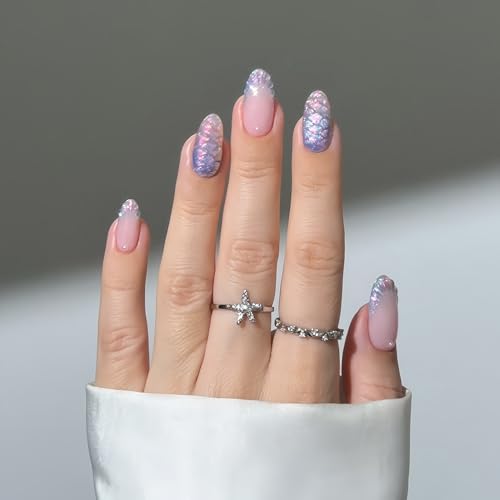 senvenski ジェリーガラスキャットアイジェルネイルポリッシュ（磁石付き）15ml マグネティック 3D 銀河ホログラフィックグリッター半透明シアーカラージェルポリッシュ サロン・家庭用 DIY (ジェリーマーメイド MY1-026)の特徴・詳細 画像