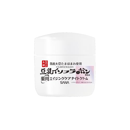 【医薬部外品】なめらか本舗 薬用リンクルナイトクリーム ホワイト 豆乳イソフラボンの詳細・まとめ 画像