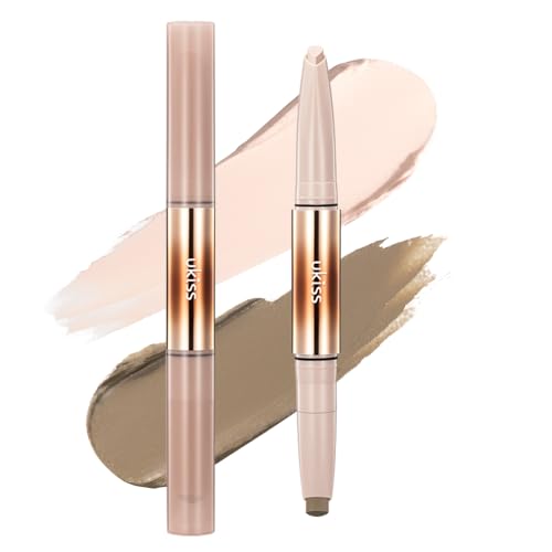 ukiss シェーディング&ハイライト スティック 2in1 クリームブロンザー 骨格強調 ノーズシャドウ 小顔メイク 自然な立体感 (CH01 ブルベ肌向け)の外観・全体像 画像