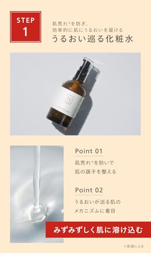 【パワーアップ乳液】 N organic Basic スキンケアセット（化粧水 新乳液 美容液） (約2ヶ月分) 保湿 肌荒れ 透明感 赤CICA 柑橘系の香り エヌオーガニックの特徴・詳細 画像