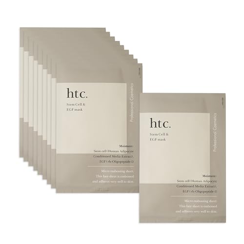 【ヒト幹細胞フェイスパック】htc.(ヒト）ヒト幹細胞マスク 10枚セット 1