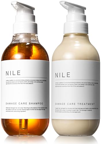 NILE ダメージケア シャンプー トリートメント セット 各400ml (APPLE FLEUR(アップルフルール)の香り)の外観・全体像 画像