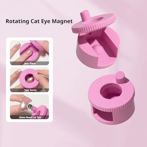 ネイル用マグネット 回転式 360度 キャットアイ 磁石 ネイルツール 9D ギャラクシー ジェルネイル 磁気 スティック 初心者 セルフネイルの詳細・まとめ 画像