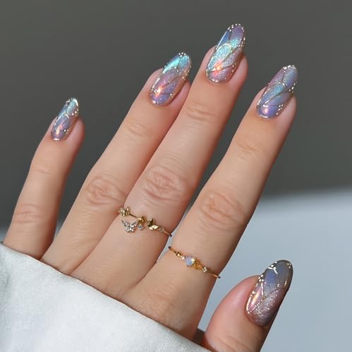 senvenski ジェリーガラスキャットアイジェルネイルポリッシュ（磁石付き）15ml マグネティック 3D 銀河ホログラフィックグリッター半透明シアーカラージェルポリッシュ サロン・家庭用 DIY (ジェリーマーメイド MY1-026)の特徴・詳細 画像