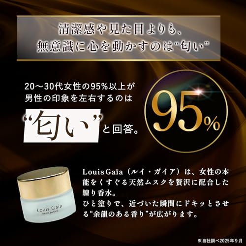ルイガイア（Louis Gaïa）香水 練り香水 フレグランス フェロモン香水 ムスク メンズ＆レディース 香り長持ちの特徴・詳細 画像