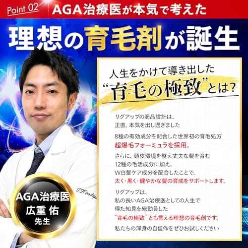 【AGA治療医 共同開発】 REGUP 医薬部外品 8種の有効成分 ヘアトニック 育毛剤 男性用 女性用 育毛 トニック 発毛促進 頭皮にやさしい 無添加 頭皮ケア スカルプ 薬用 メンズ 育毛ローションの特徴・詳細 画像