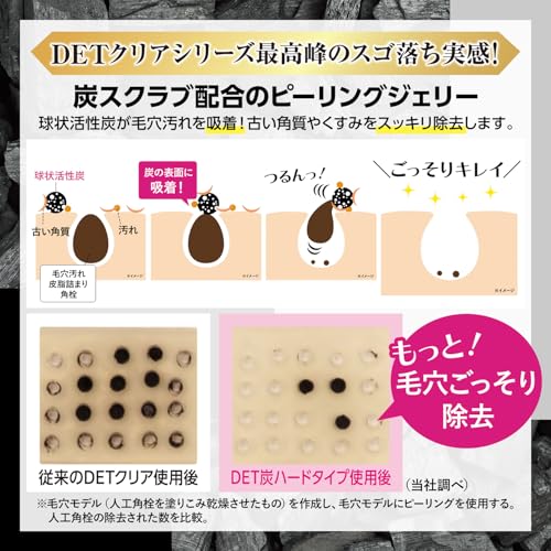 DETクリア (ディーイーティークリア) ブライト&ピーリングジェリー 炭の特徴・詳細 画像