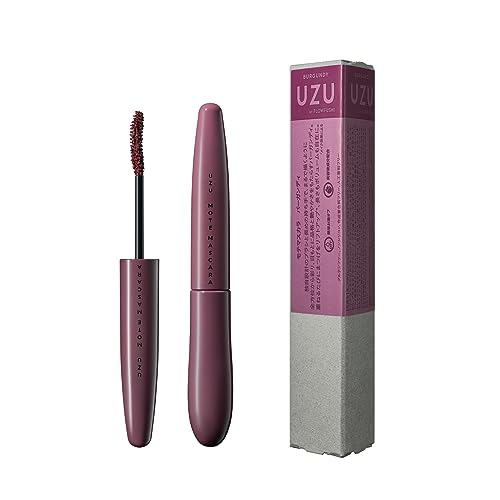 UZU モテマスカラ [バーガンディ] まつげ美容液マスカラ ロング セパレート 耐水性 お湯オフ グルテンフリー ノンシリコン 合成着色料フリー 人工香料フリー 肌に優しい 1