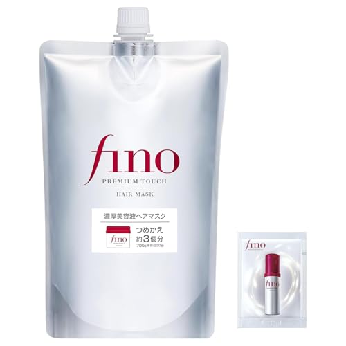 フィーノ fino プレミアムタッチ 濃厚美容液 ヘアマスク 詰め替え 700g+サンプル ヘアパック ダメージ 補修 ツヤ カラー持続 保湿 トリートメント 洗い流すの外観・全体像 画像