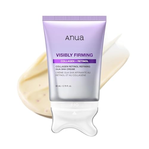 ANUA(アヌア) コラーゲンレチノール リファイニング かっさクリーム 80ml フェイスライン ハリ ペプチド 集中ケア むくみ 引き締め ホームケア collagen retinol refining gua sha cream インナードライ肌 混合肌 スキンケア【公式・正規品】 1