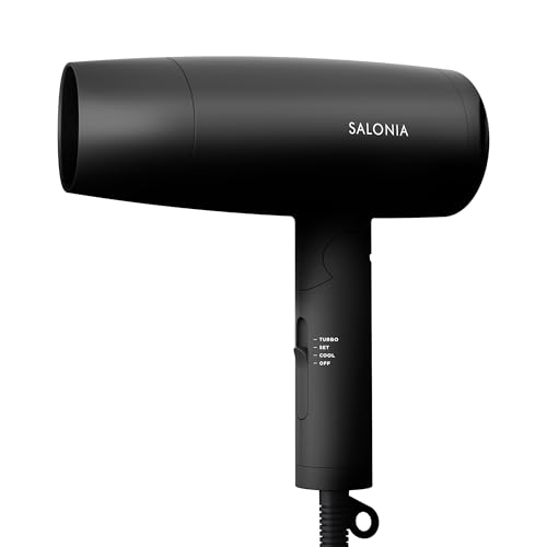 SALONIA サロニア スピーディーイオン ドライヤー 大風量 速乾 軽量 マイナスイオン ヘアドライヤー SL-013AB ブラック【Amazon.co.jp限定】 1