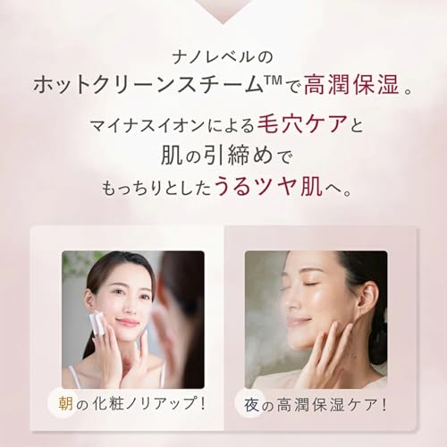 【LINKA (リンカ) イオン フェイススチーマー 保湿＆毛穴ケア】美顔スチーマー 美顔器 アロマ機能付き 毛穴ケア 角質除去 (ウォームグレー)の特徴・詳細 画像