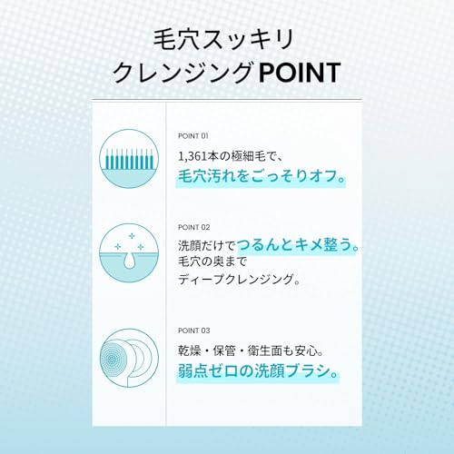 【公式】ilso(イルソ) 毛穴クレンジングマスター 毛穴ケア 毛穴汚れ 黒ずみ 洗顔ブラシ ディープクレンジング 韓国コスメの特徴・詳細 画像