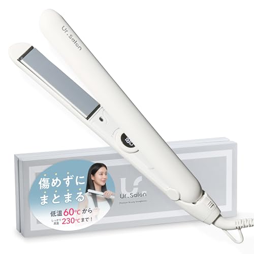 ストレートアイロン 28mm 【日本企業開発・髪が傷みにくい】海外対応 ダメージを軽減 マイナスイオン ツヤシャインプレート採用 60℃-230℃ 瞬間水分蒸発防止 潤いツヤ髪 低温ケア 1