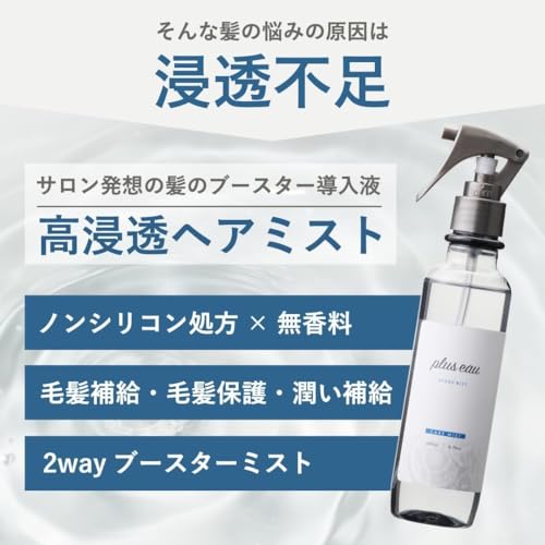 plus eau(プリュスオー) ハイドロミストN 付替え用 200ml 新パッケージ HYDRO MIST 髪のブースター導入液 レフィル | スタイリングミスト ヘアウォーター ヘアミストの特徴・詳細 画像