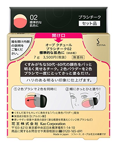 ソフィーナ オーブ ブラシチーク 02 標準的な肌色にの詳細・まとめ 画像