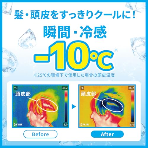 シーブリーズ アイスドライシャンプー シトラスシャーベット ×2 お試しパウチ付き 冷感 暑さ対策 べたつき予防 爽快の特徴・詳細 画像