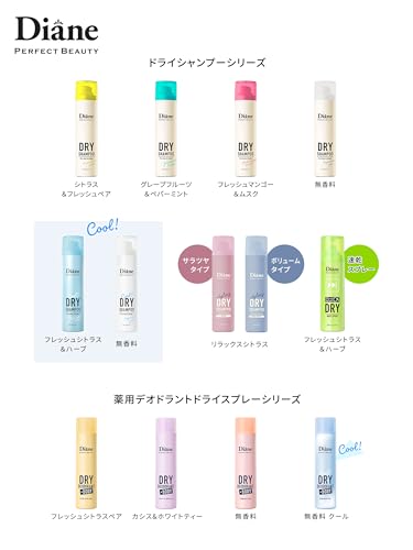 Diane(ダイアン) ドライシャンプー クール [フレッシュシトラス＆ハーブの香り] 95g ダイアン パーフェクトビューティーの特徴・詳細 画像