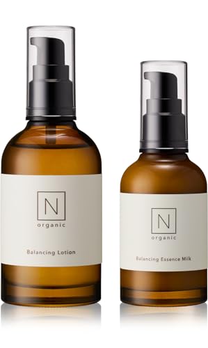 【リニューアル前・2本5役の時短ケア】 N organic Basic スキンケアセット(化粧水 乳液) (約2ヶ月分) 保湿力 ハリ 乾燥肌 敏感肌 肌荒れ 柑橘系の香り エヌオーガニックの外観・全体像 画像