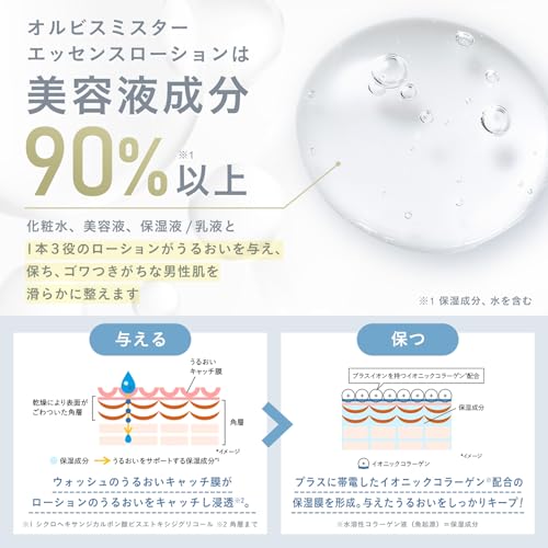 Mr. オルビス ミスター エッセンスローション オールインワン ( 化粧水 / 保湿ジェル ) メンズ 180mL【医薬部外品】の特徴・詳細 画像