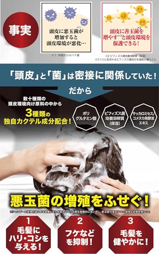 ニューモシャンプー Vactory（ヴァクトリー） スカルプシャンプー アミノ酸シャンプー スカルプケア 頭皮ケア HGP 栄える シャンプー 公式 ファーマフーズ 280ml / 1本 [ シリアルナンバー付き ]の特徴・詳細 画像