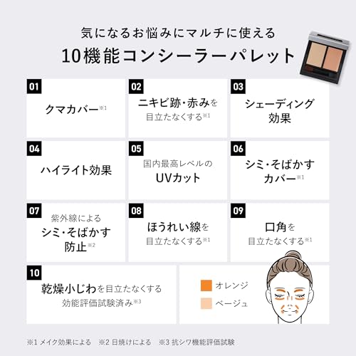 【公式】＆be (アンドビー) テンシーラーＵＶプラス ライトベージュ＆オレンジの特徴・詳細 画像