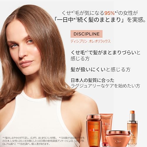 ケラスターゼ ヘアマスク マスク オレオ リラックス 200mL ディシプリン ヘアケア トリートメント くせ毛ケア 集中ケア まとまりケア なめらか 保湿 湿気ケアの特徴・詳細 画像