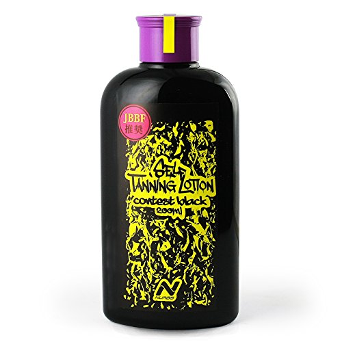 プロ仕様　JBBF推奨品　セルフタンニングローション　コンテストブラック　200ml ナーブスローション01 1