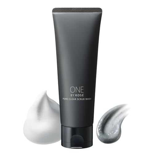 ONE BY KOSE(ワンバイコーセー) 洗顔 毛穴 ポアクリア スクラブ ウォッシュ 130g 角栓 ヒアルロン酸 1