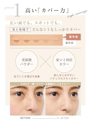 【濃いシミ・クマも簡単カバー】薬用美白コンシーラー SPF39 PA++ エクスボーテ スティックタイプ 自然仕上げ 高カバー (ナチュラルスキンカラー, 1本) マードゥレクスの特徴・詳細 画像