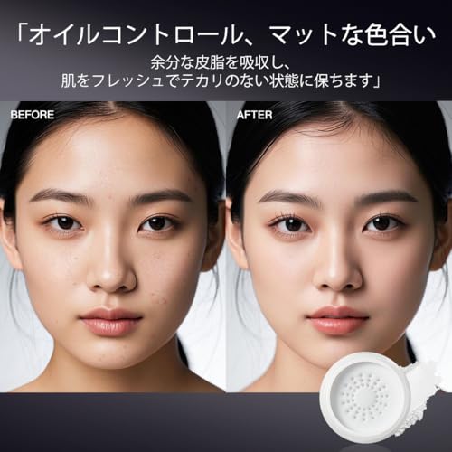 ZEESEA (ズーシー) 18時間持続オイルコントロールマットルースパウダー 大容量22g コーンスターチ成分 敏感肌対応 防水 軽量セッティングパウダーの特徴・詳細 画像