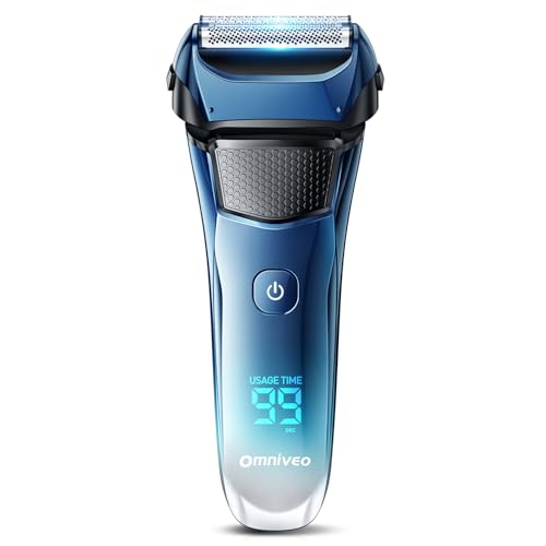 ひげそり 電動シェーバー 【2026革新型・密着360°×スムーズ剃り】 シェーバー メンズ 髭剃り 電動 往復式 電気シェーバー 乾湿両用 3枚刃 電動髭剃り 低騒音 メンズシェーバー IPX7防水 ひげ剃り 電動 長持ちバッテリー 大型LED画面 残量表示 ロック機能 ヒゲトリマー ひげそり 電気 シェイバー 男性用 電気カミソリ 軽量 持ち運び便利 出張/旅行 父の日 ギフトの外観・全体像 画像