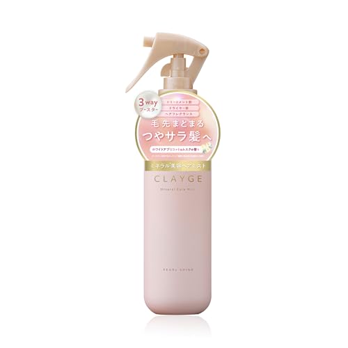CLAYGE クレージュ ミネラルケアミスト PS 180ml ヘアミスト ヘアウォーター スタイリングミスト ヘアケア ホワイトアプリコット&ムスク 1
