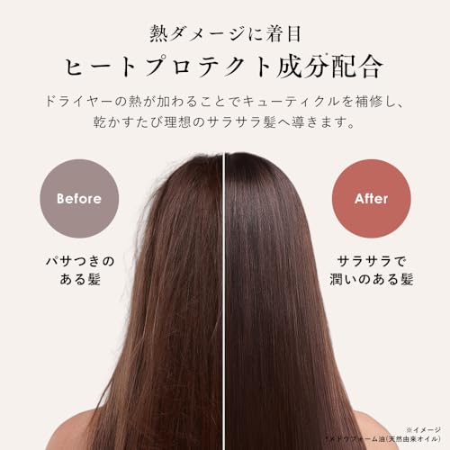 [ 憧れのサラツヤ美髪 ] オルナ オーガニック ヘアオイル ヘアミルク スタイリングオイル 無添加（スムースヘアオイル/80ml/植物アロマ）の特徴・詳細 画像
