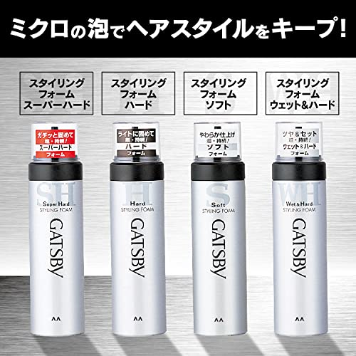 GATSBY(ギャツビー) スタイリングフォーム ウェット&ハード 185gの詳細・まとめ 画像