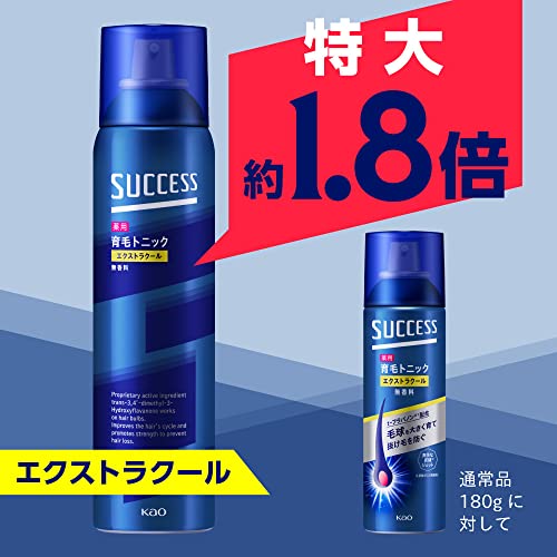サクセス 【Amazon.co.jp限定】約1.8倍 薬用育毛トニック エクストラクール 無香料 325g 髪の成長期を保ち、抜けにくい強い髪を育む 育毛剤〈医薬部外品〉の特徴・詳細 画像