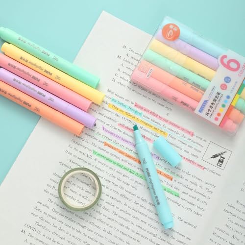 キ ュ ー ト な ハ イ ラ イ タ ー 、 マ イ ル ド ラ イ ナ ー の ハ イ ラ イ タ ー,Aesthetic マ ー カ ー 6 個の特徴・詳細 画像